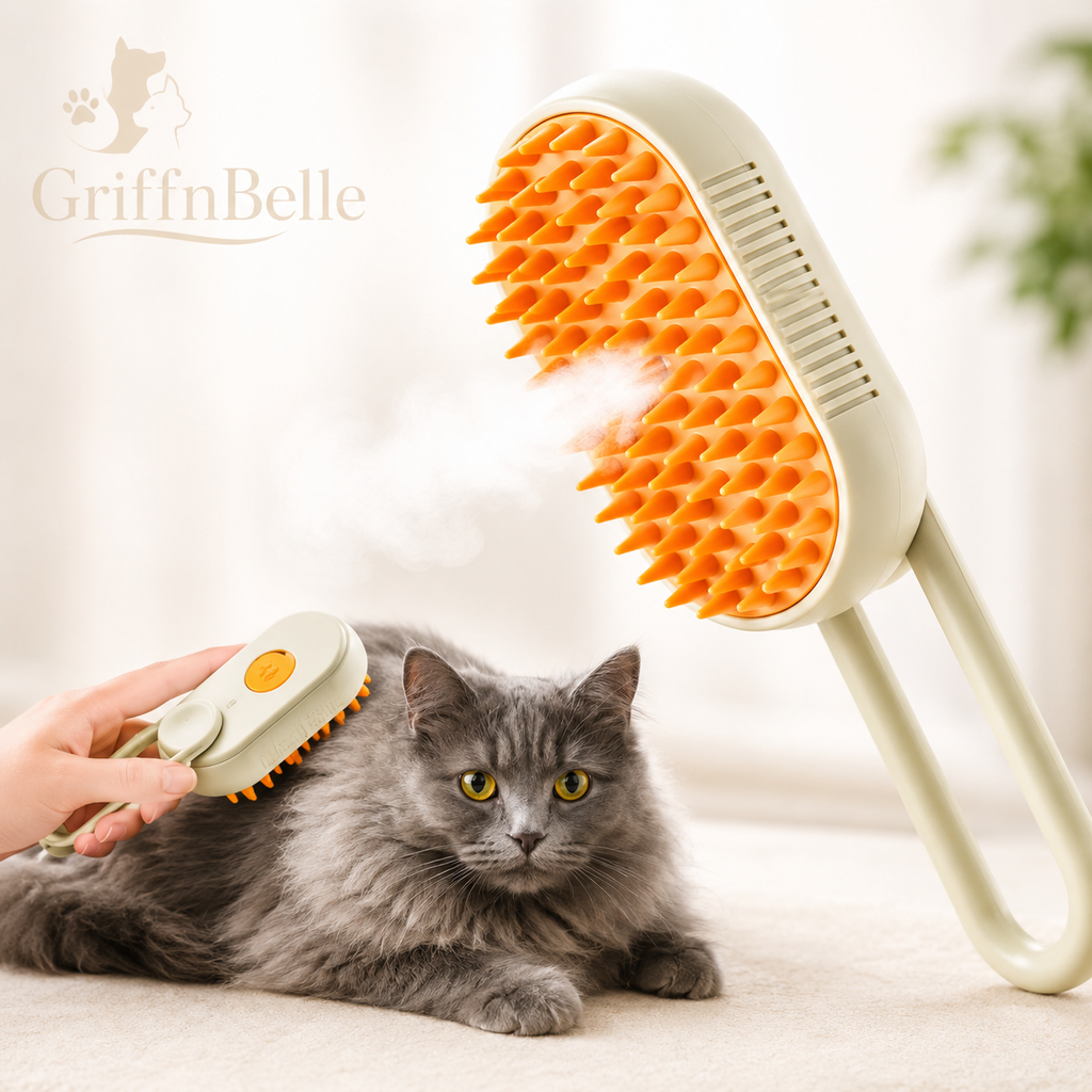 Brosse à Vapeur 3-en-1 pour Chat et Chien — GriffNBelle